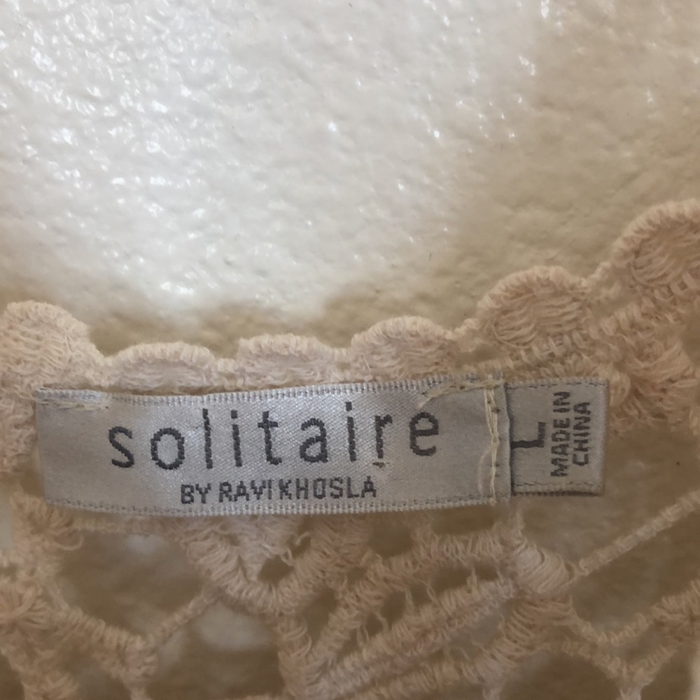 Solitaire Daisy Patterned Macrame Dress - image 3